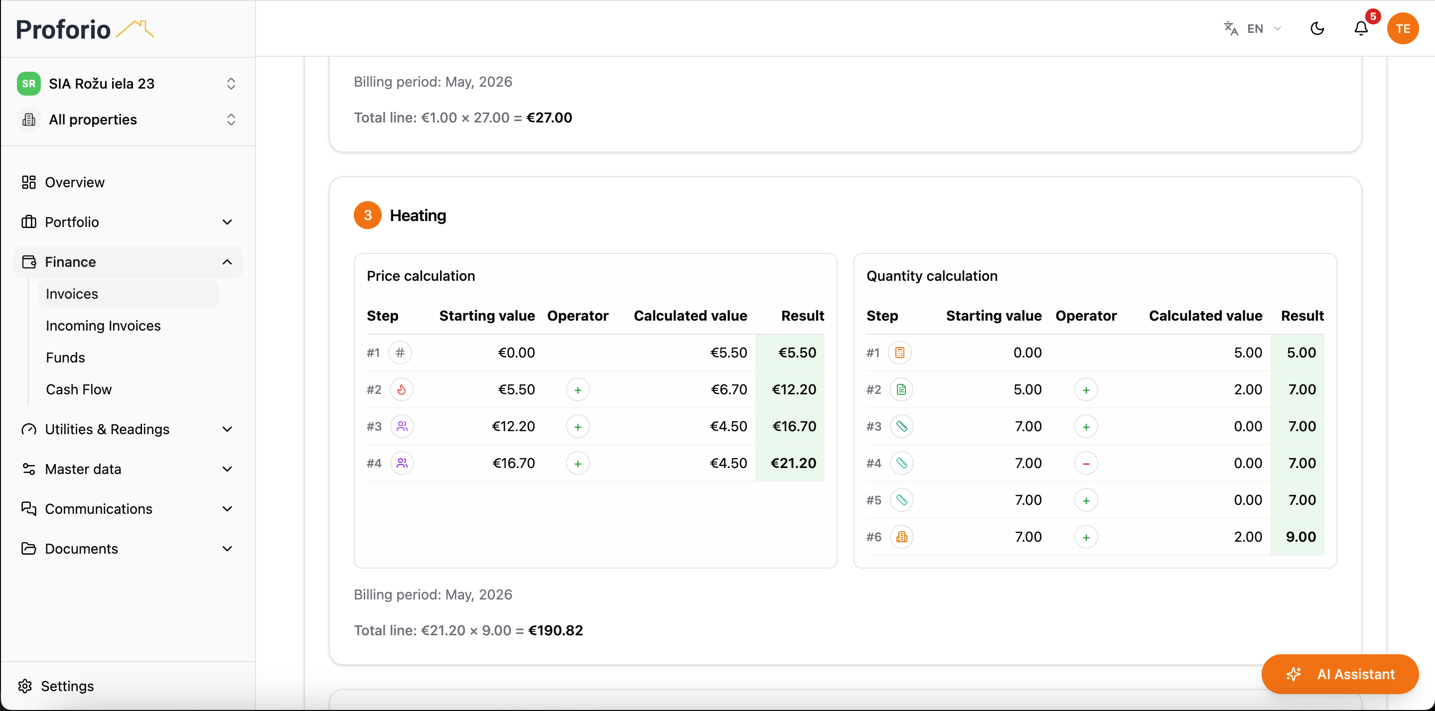 screenshot utility calculation title